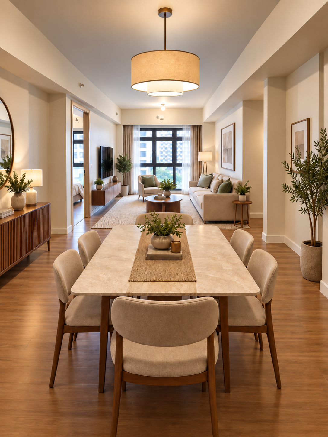 Dining and Living Areas