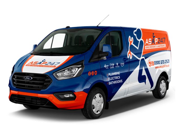 ASAP 24/7 fully branded emergency vehicle ready for callouts across the West Midlands