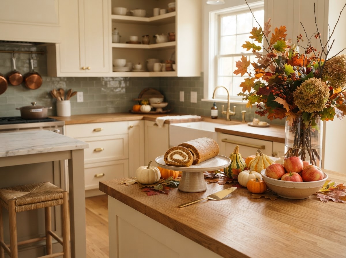 Fall Decorated Kitchen Sanctuary