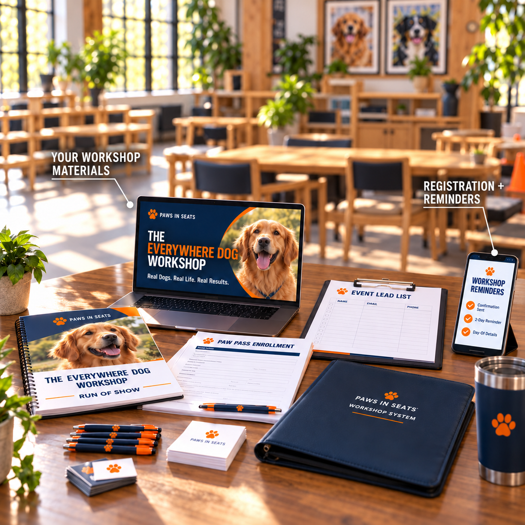 The Everywhere Dog Workshop system already built