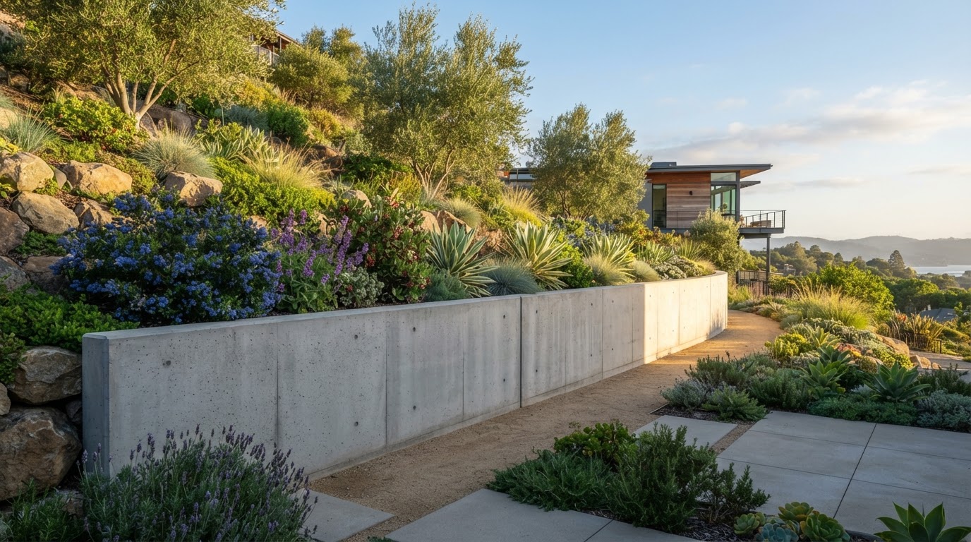 Retaining Walls — Vista Bay Concrete, Santa Clara County