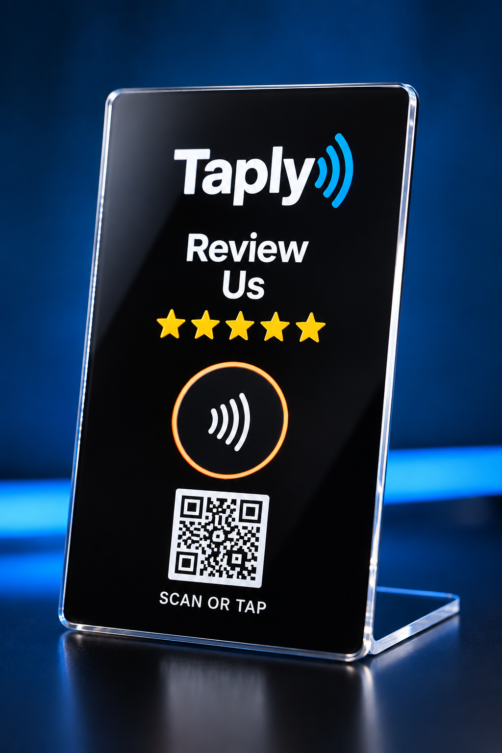 Taply Google Review Stand with NFC and QR