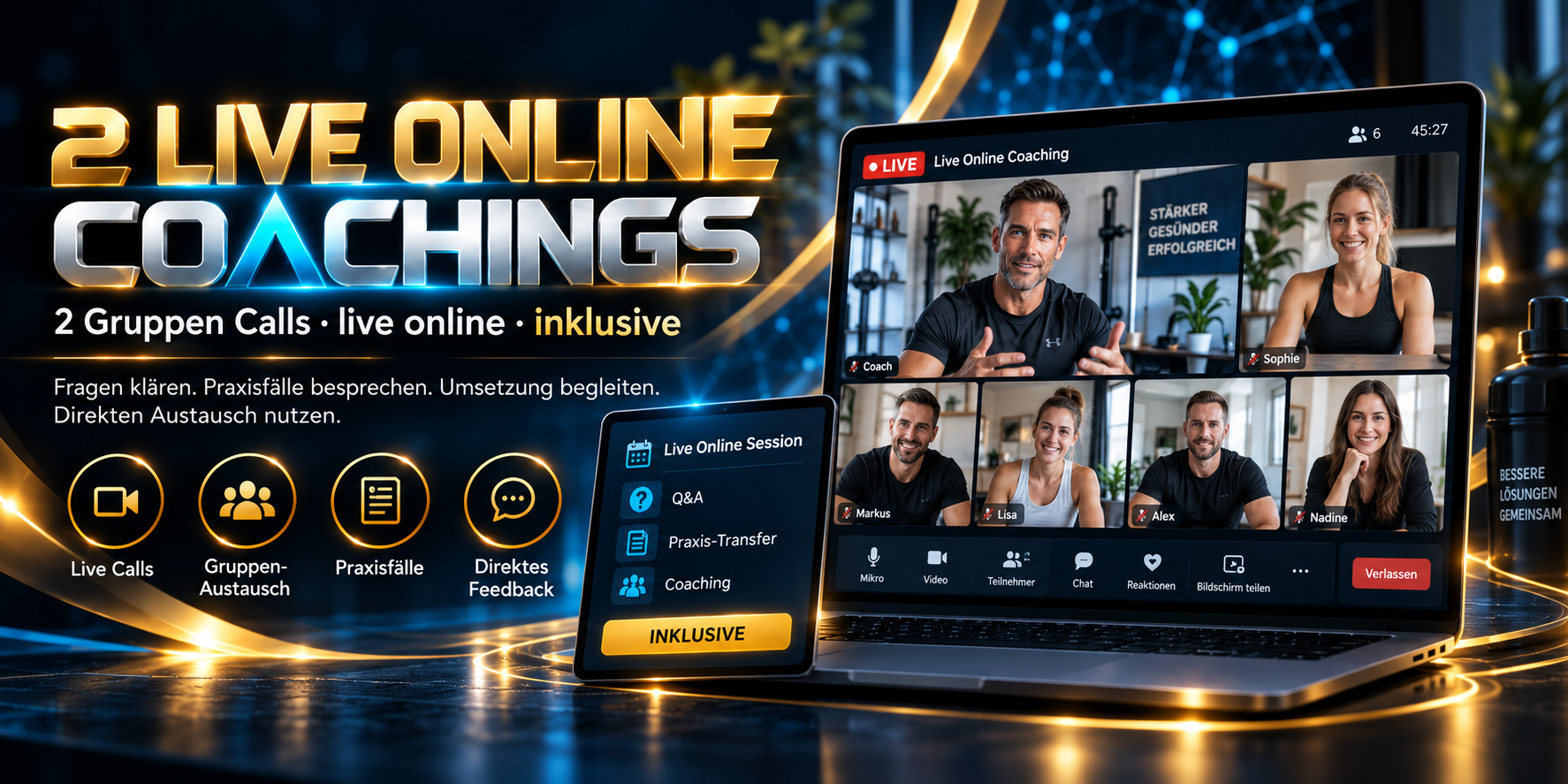 2 Live Online Coachings mit Denise Uhrig