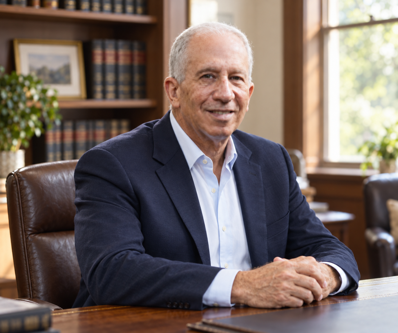 Attorney David R. Lewis at his desk