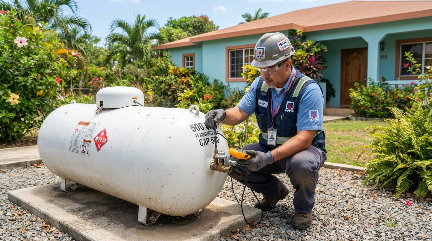 Inspección de Seguridad de Tanque de Propano en PR | Tropigas