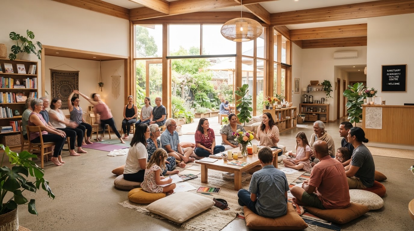 Restored interior community space