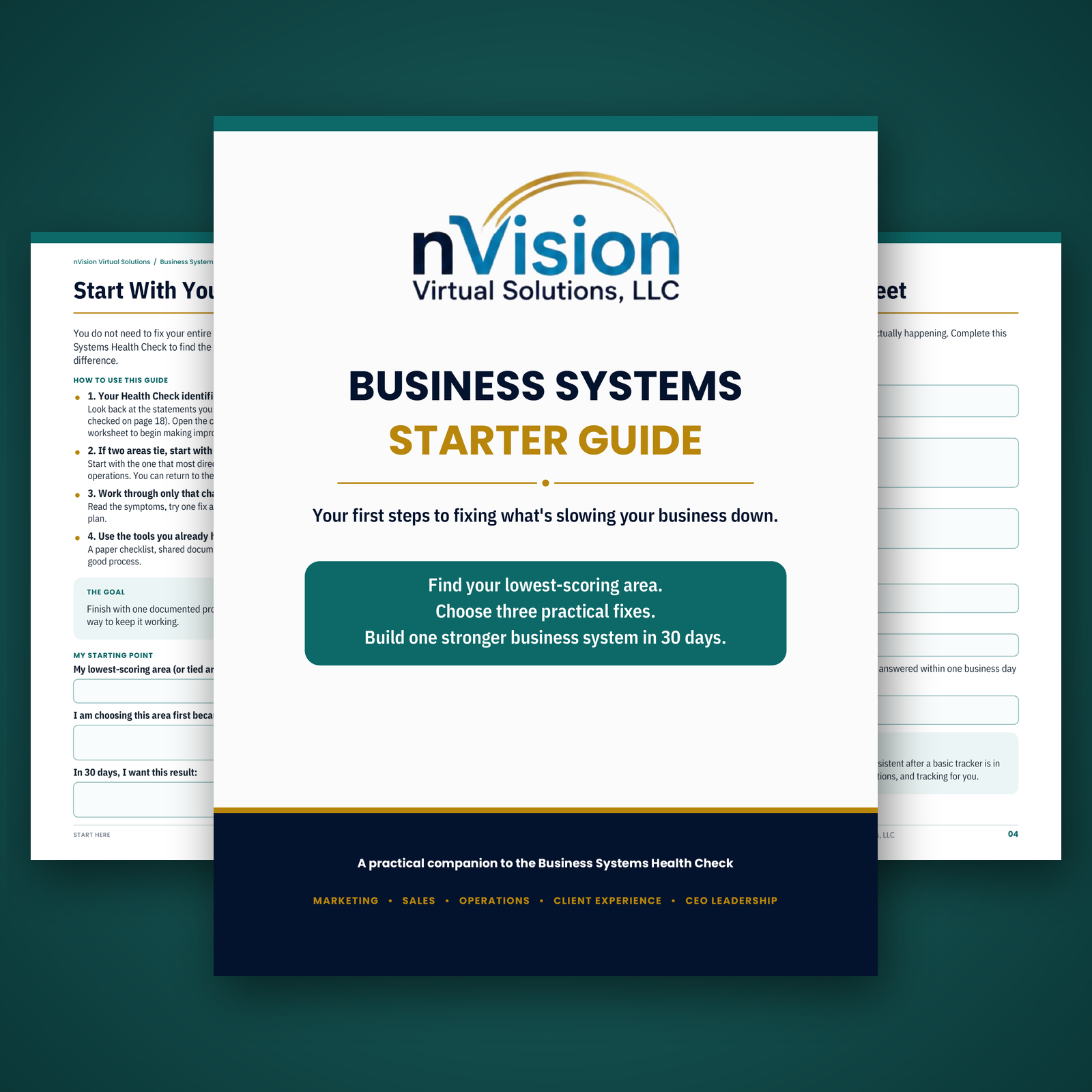 Business Systems Starter Guide — 5 Worksheets & 30-Day Plan preview