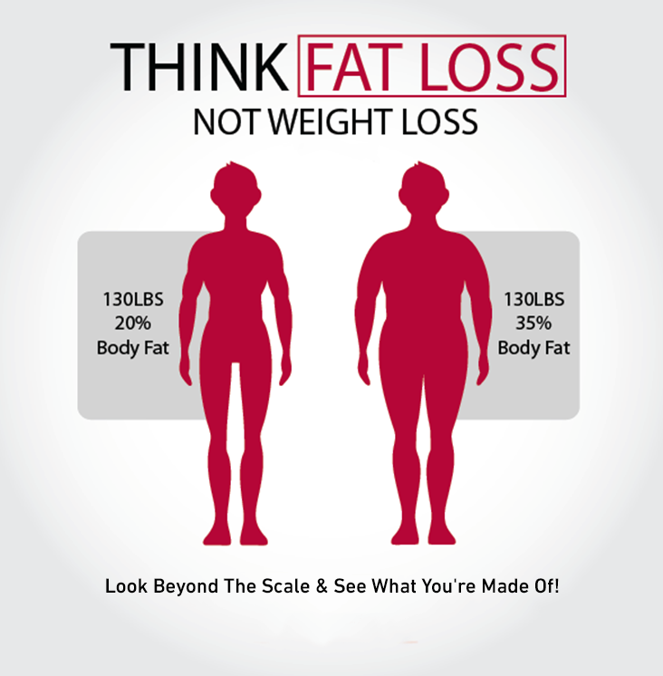 Think Fat Loss Not Weight Loss - InBody comparison