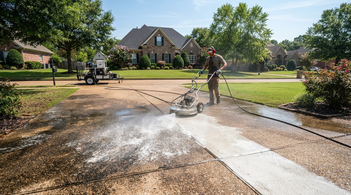 Clearwayservices pressure washing in Garland, TX