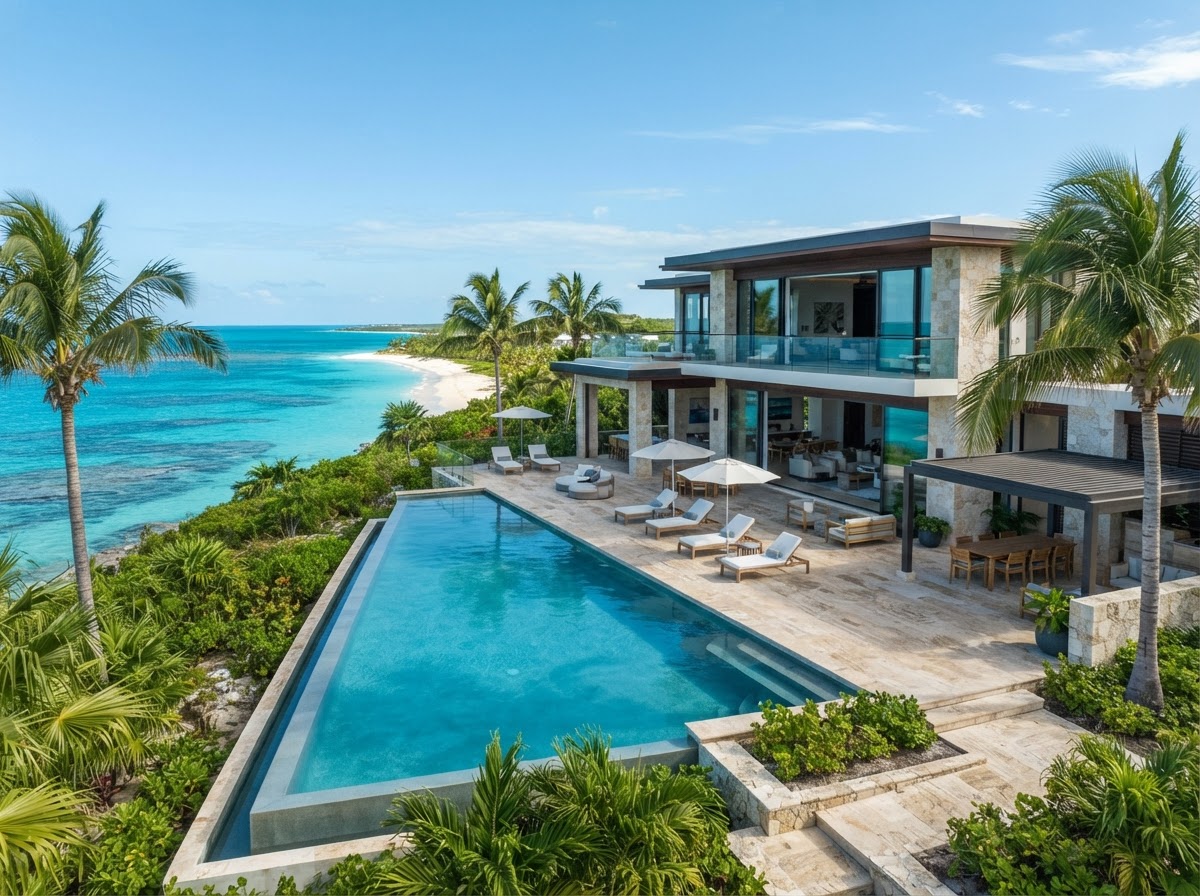 Villa de lujo con piscina infinita