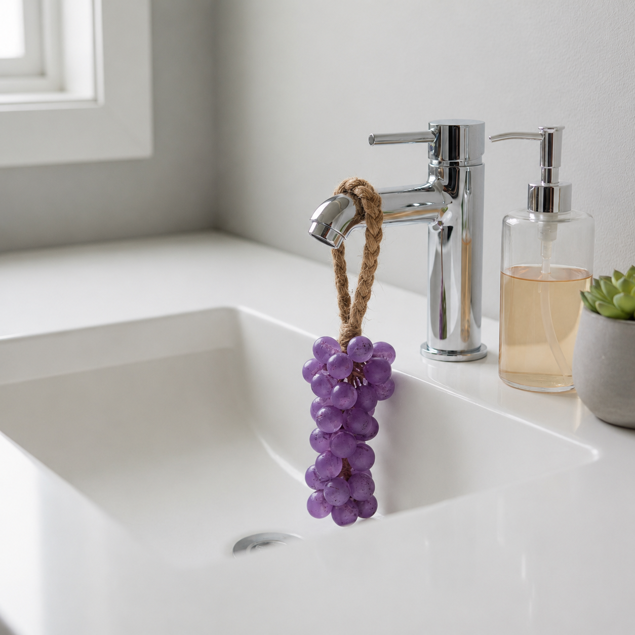 Vine & Dine handcrafted soap grape bunch