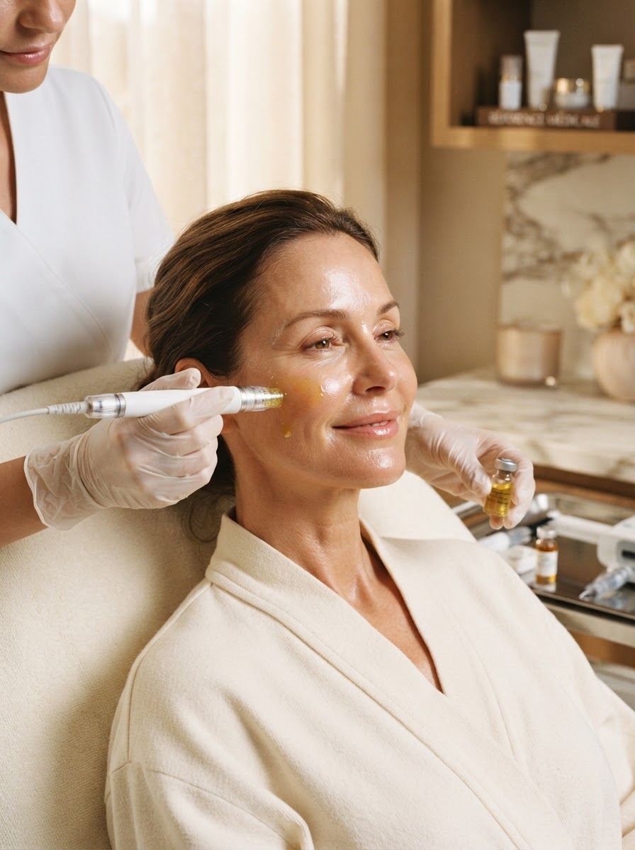 Premium facial PRP regeneration programme at Aestzenia, Costa Blanca