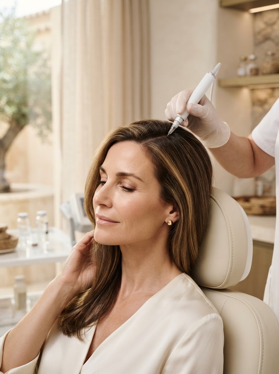 Premium hair PRP regeneration programme at Aestzenia, Costa Blanca
