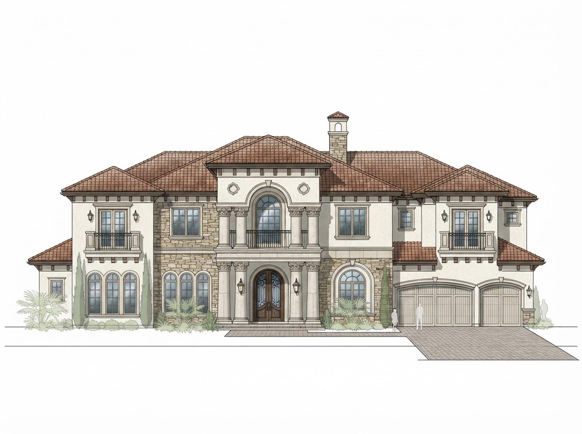 Estate homes — Elevation