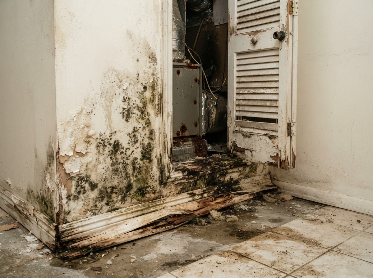 Before: Mold Remediation & Rebuild