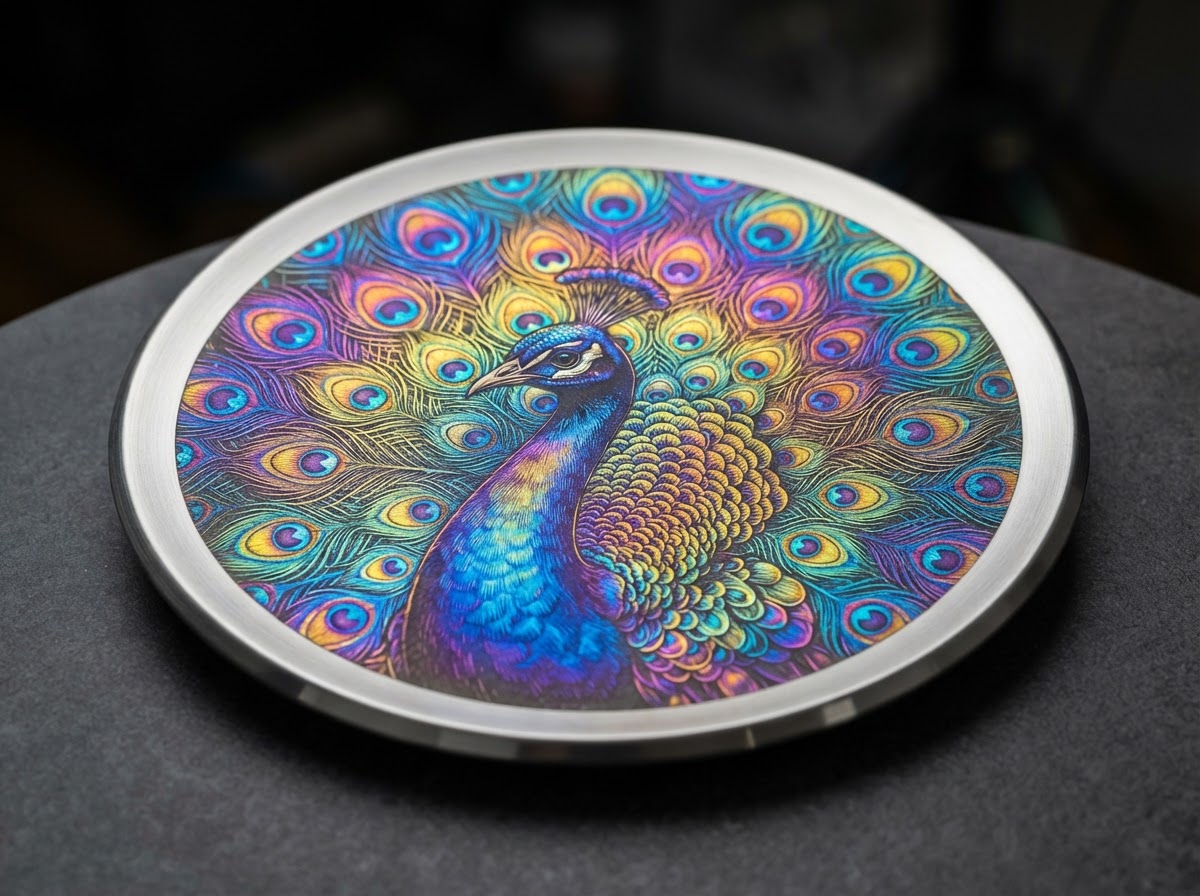 Iridescent Peacock Color Marking