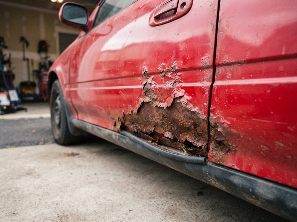 Front Fender & Quarter Panel Repair before repair