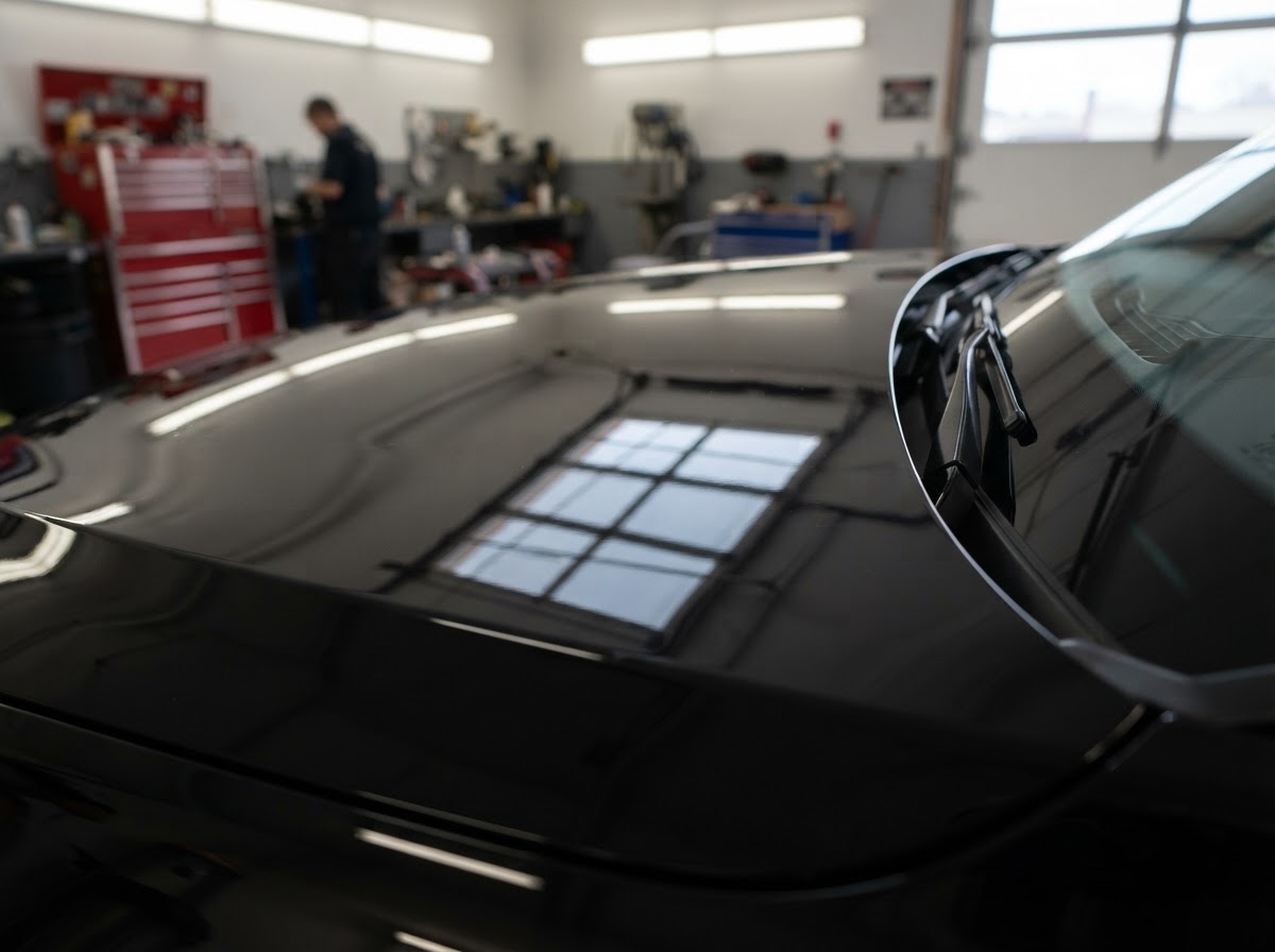 Hood & Panel Dent Repair after repair