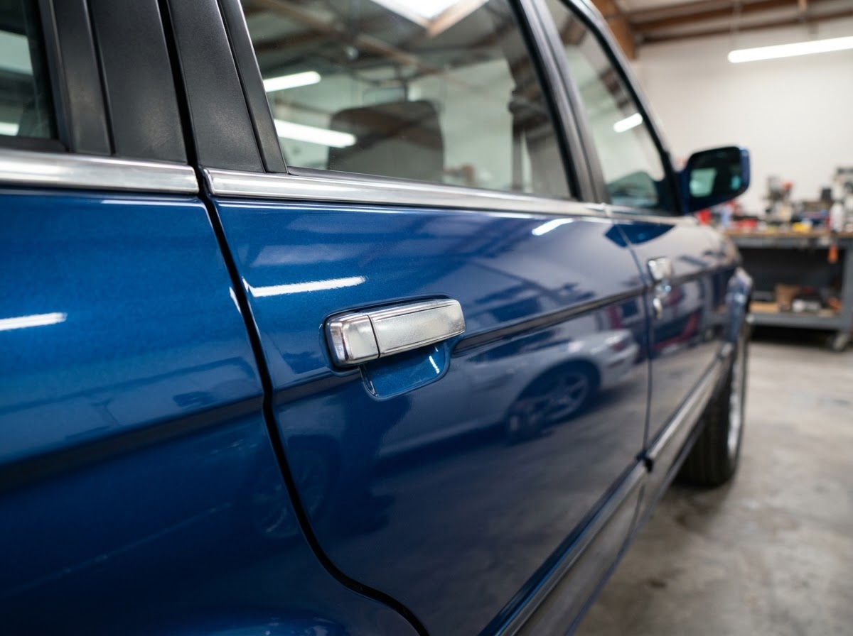 Sedan Door & Side Panel Repair after repair