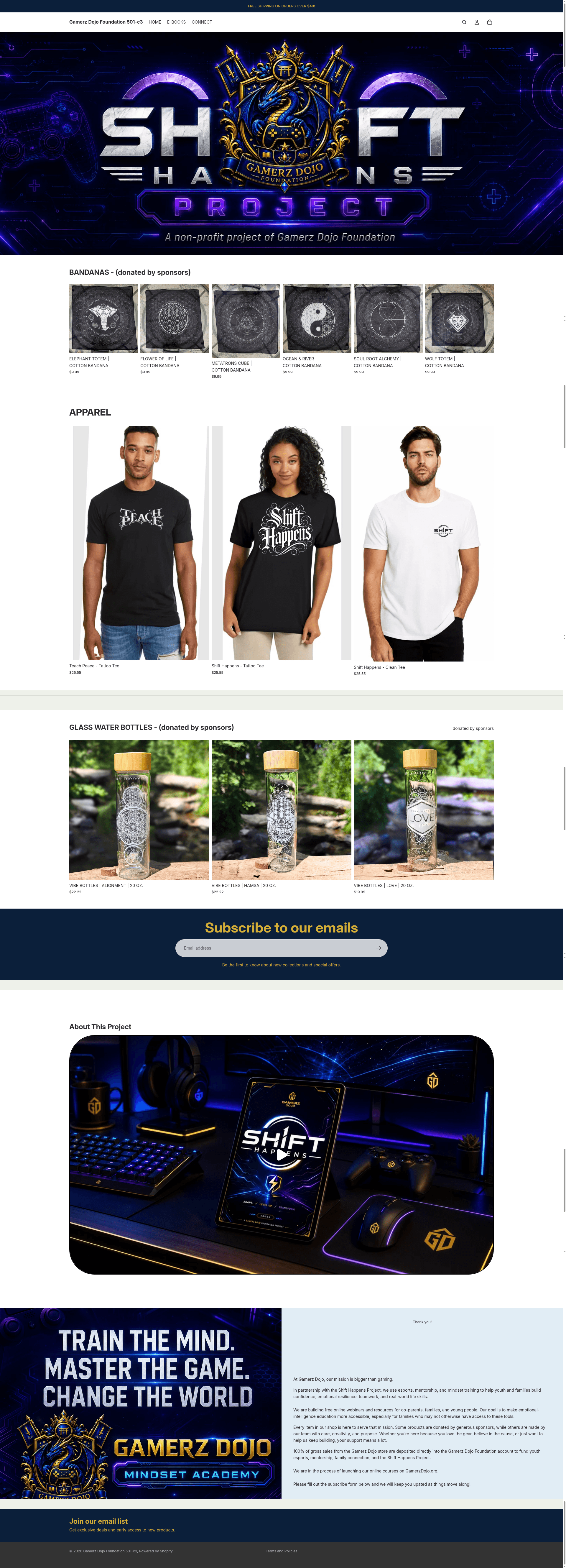 Gamerz Dojo — live funnel preview