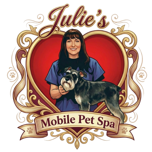 Julie's Mobile Pet Spa Logo