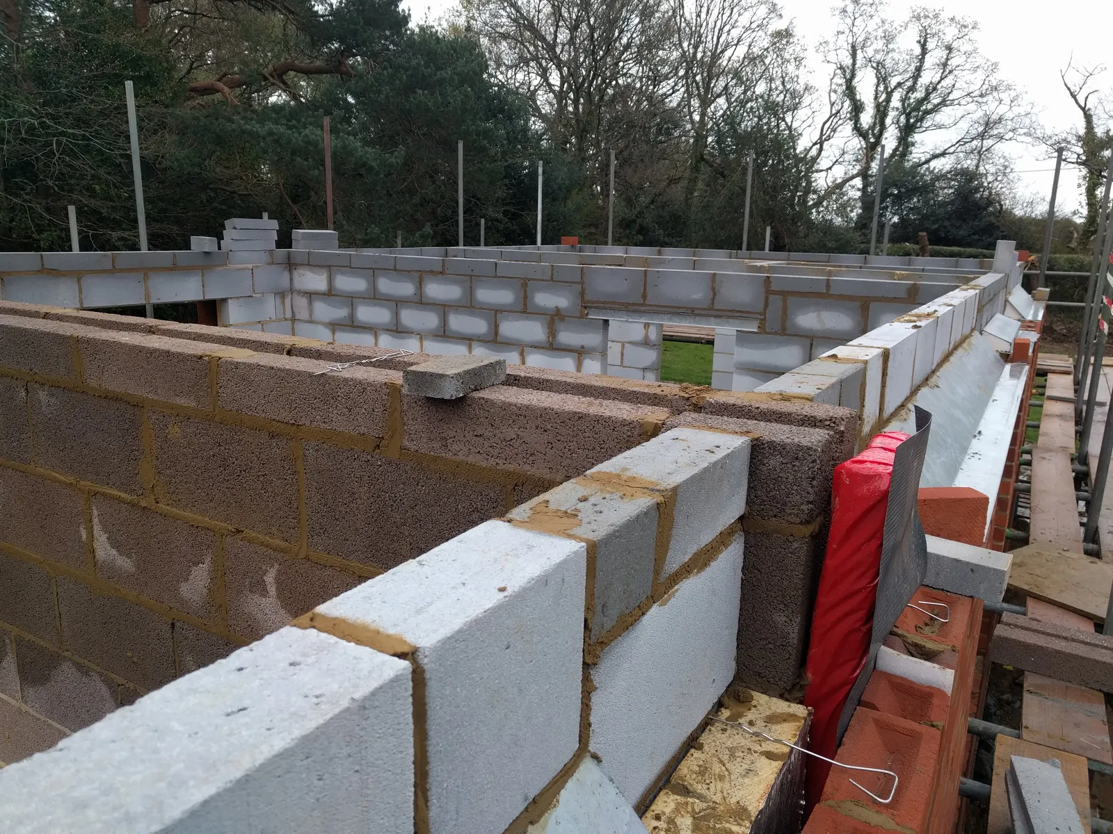 Copse Cottages, new-build brick cottages in the New Forest — the cottages, completed and handed over