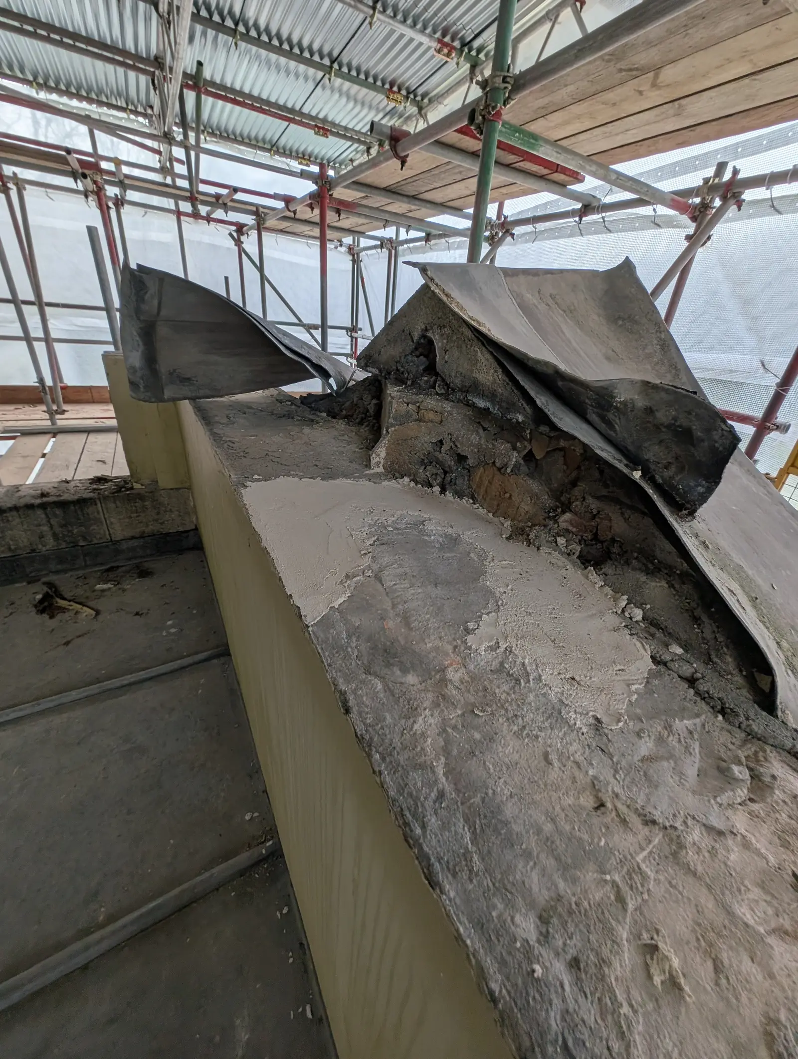 Portico at Pylewell Park, historic mansion restoration — turned timber balustrade