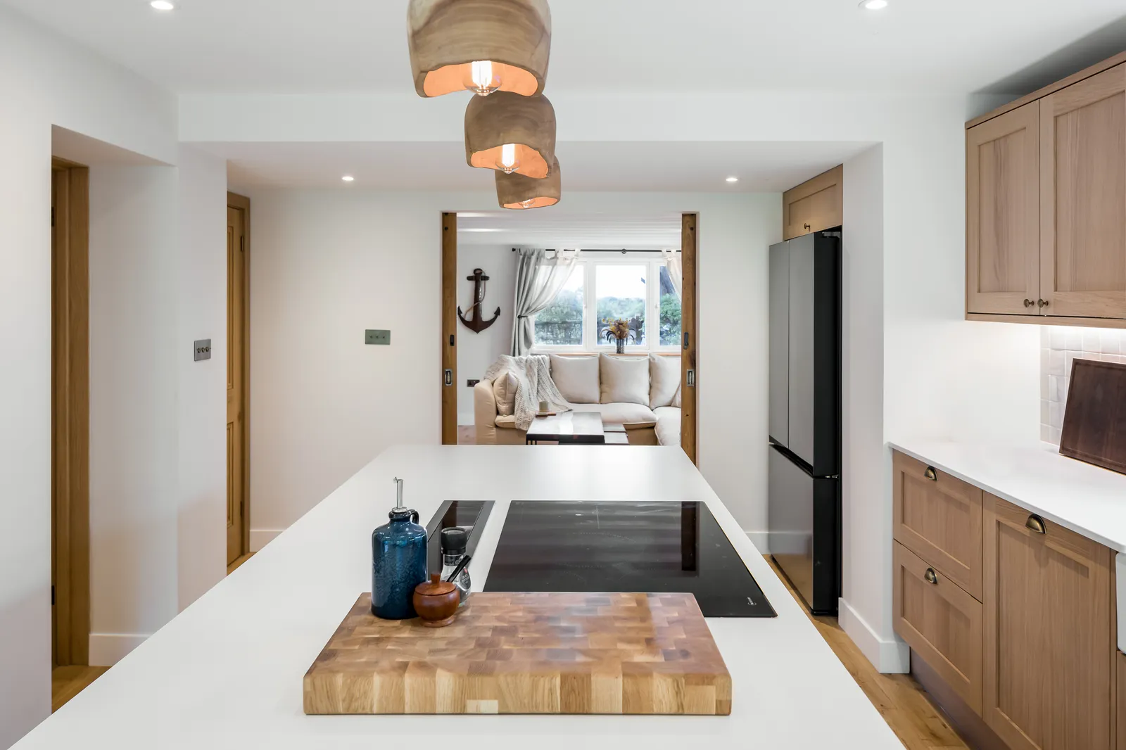 Interior of Gorse Cottage, a refurbished cottage near Brockenhurst