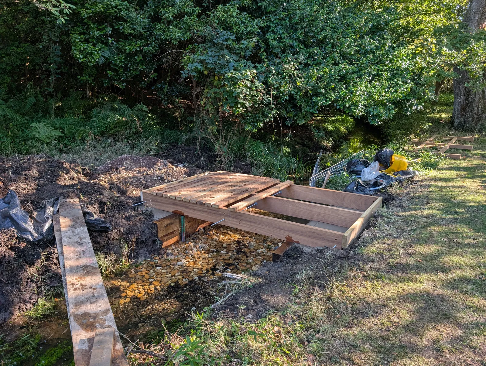 The Bridges at Pylewell Lakes, heritage bridge restoration — the bridges across the lakes at Pylewell