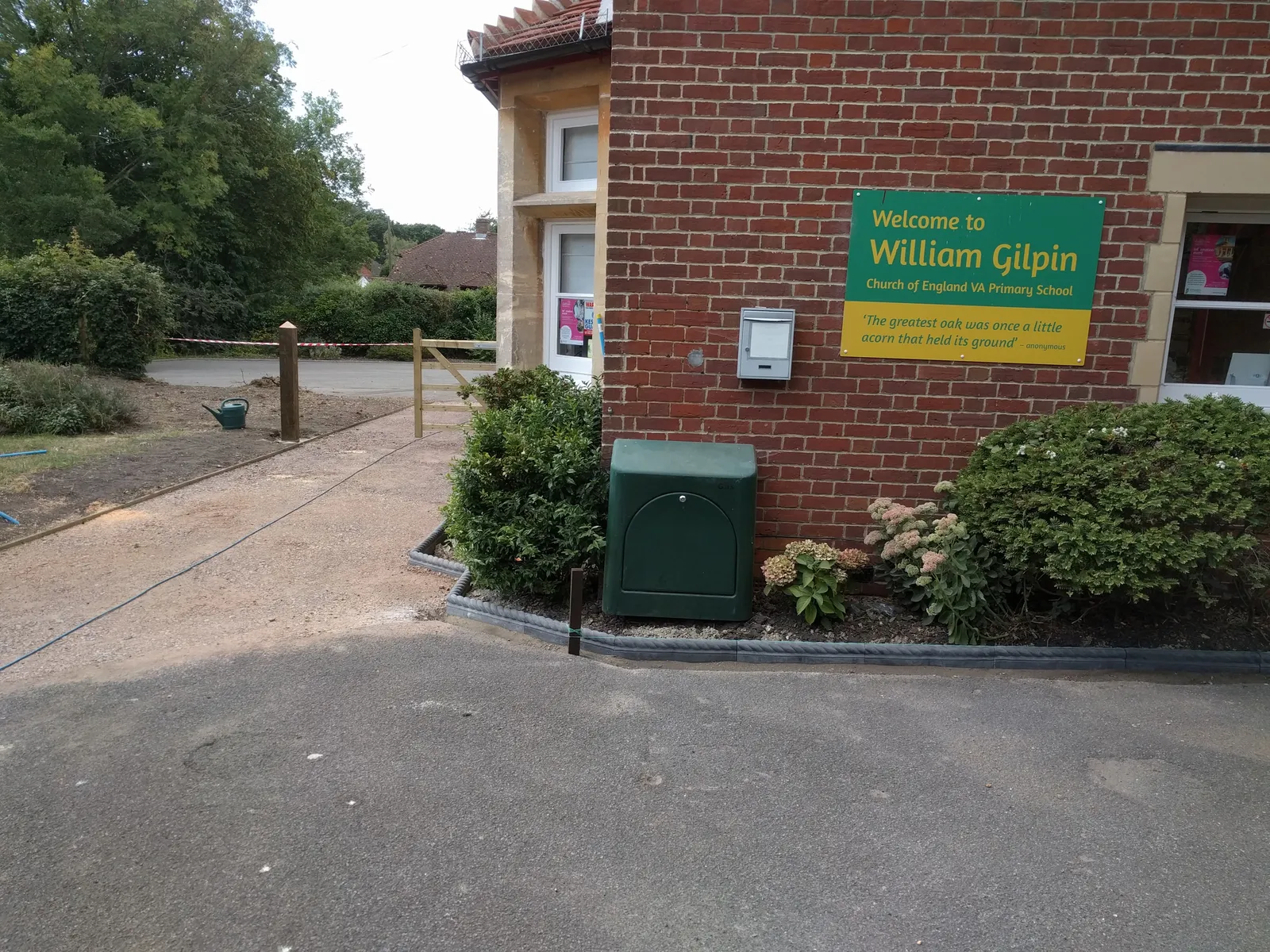 William Gilpin School, New Forest — the new safer pathway through to the school entrance