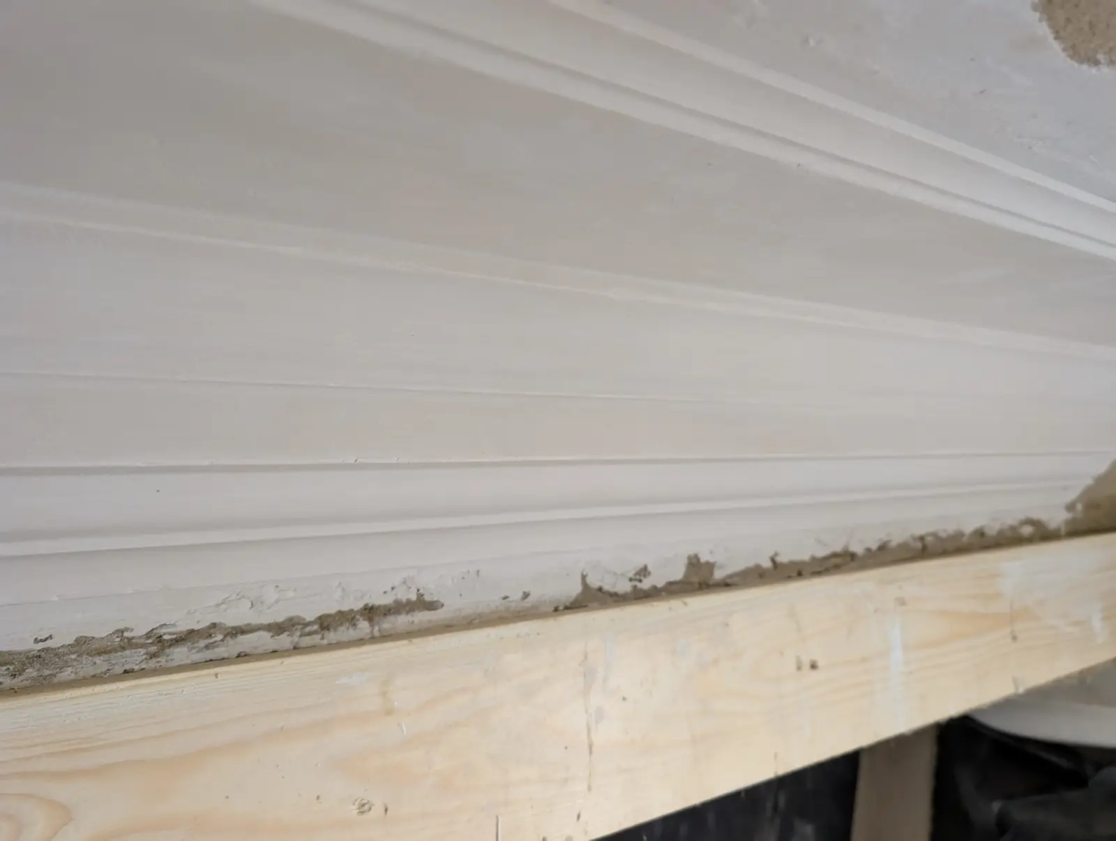 Portico at Pylewell Park, historic mansion restoration — emergency works