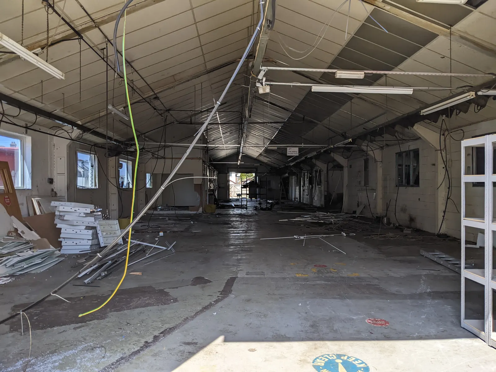 Gosport Street commercial units, Lymington — a unit interior, white-boxed and ready for tenanting