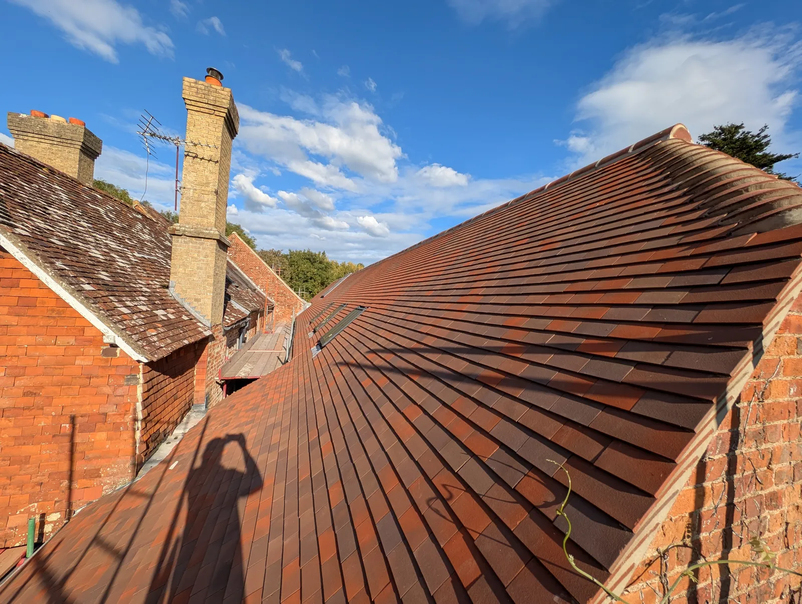 The Mill roof refurbishment and conversion — a repaired roof pitch