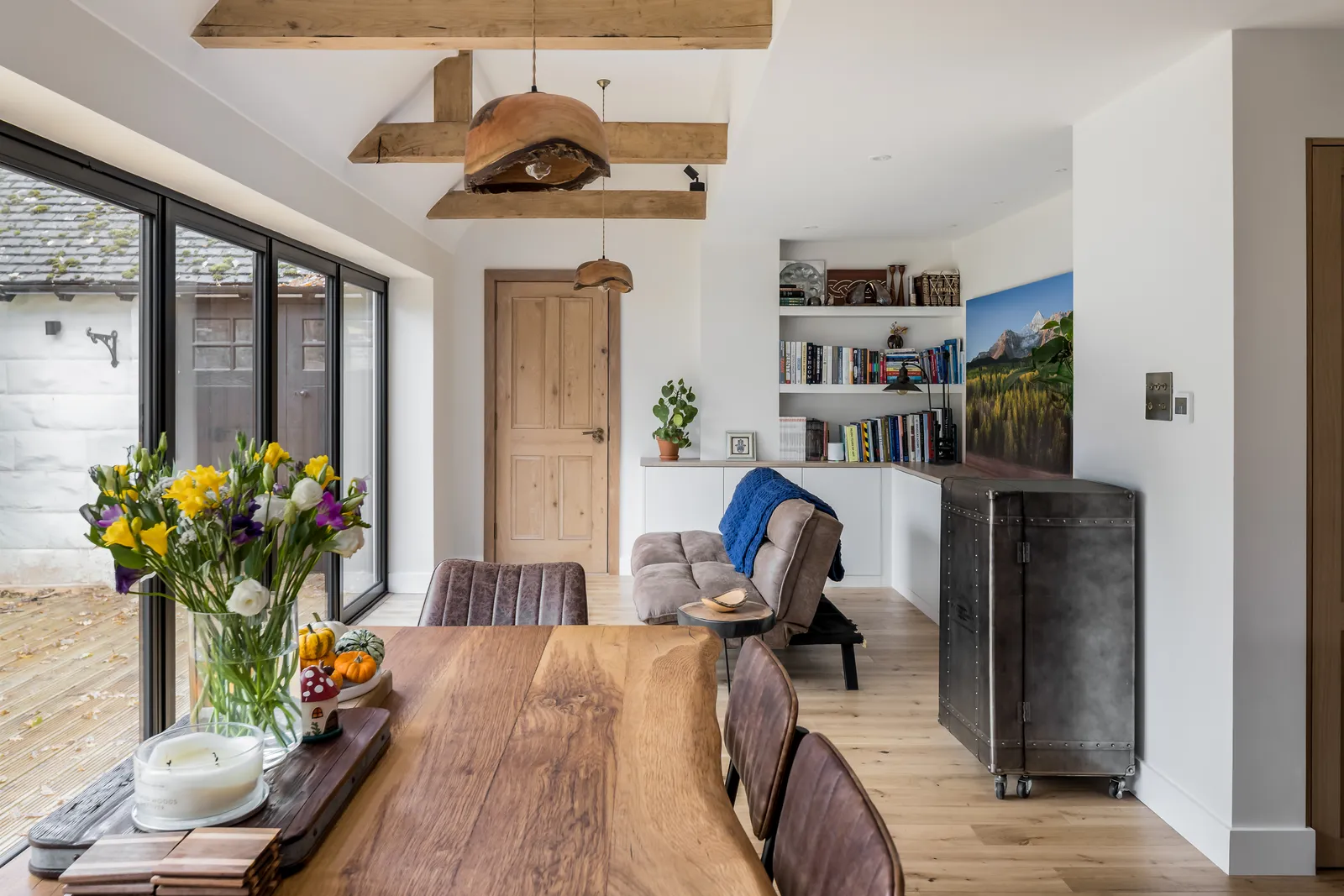 Refurbished interior at Gorse Cottage, Brockenhurst