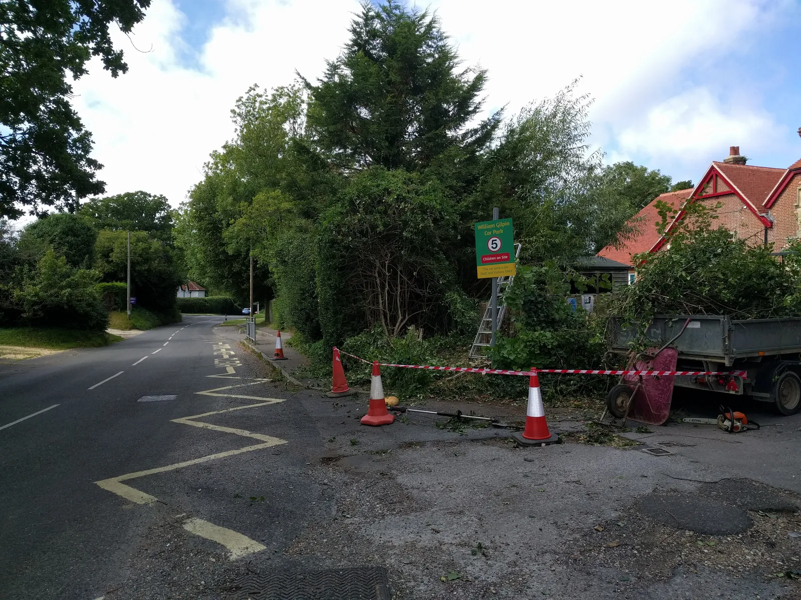 William Gilpin School, New Forest — the new safer pathway through to the school entrance