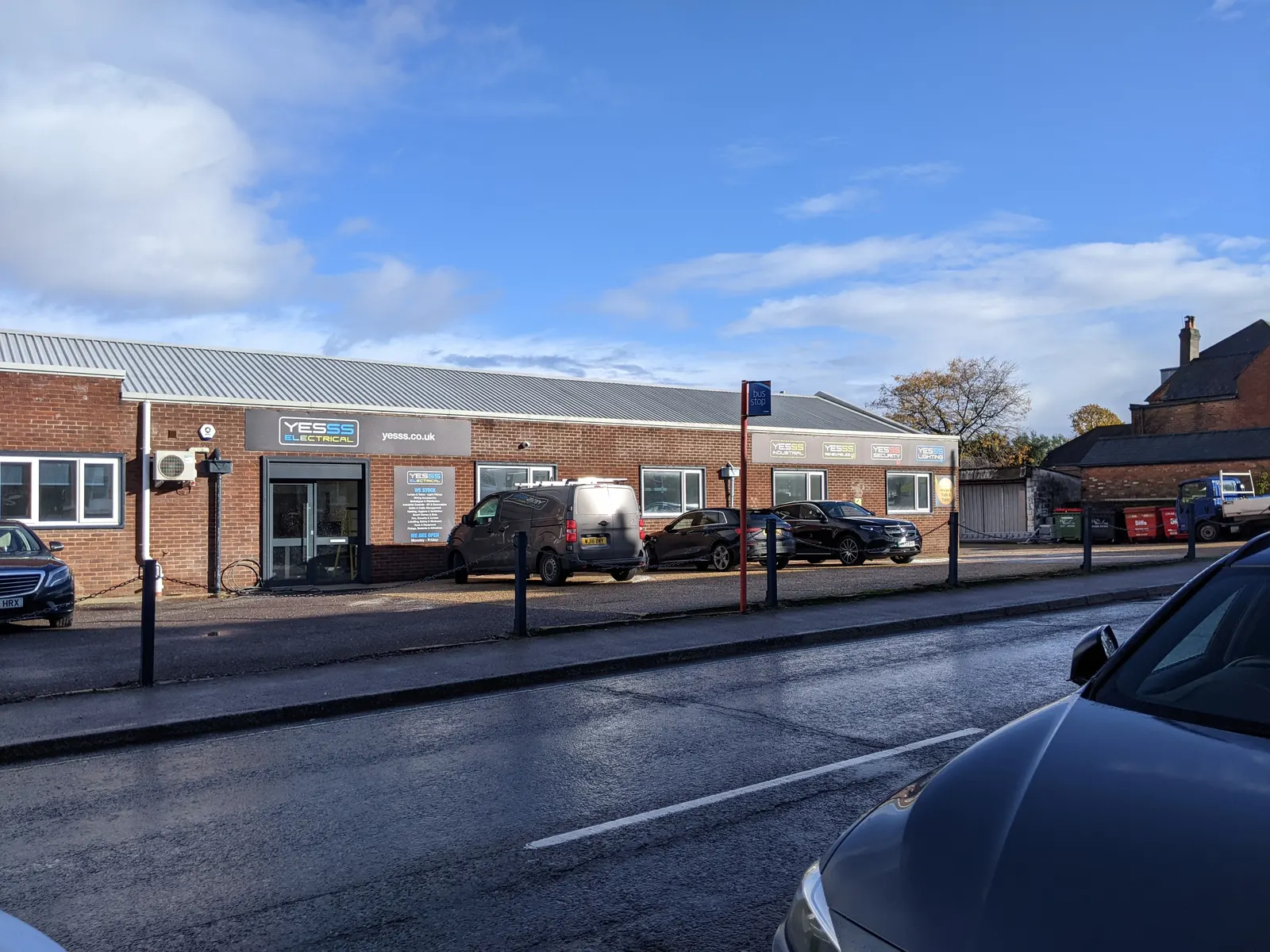 A commercial unit at Gosport Street, Lymington, refurbished and split into three units