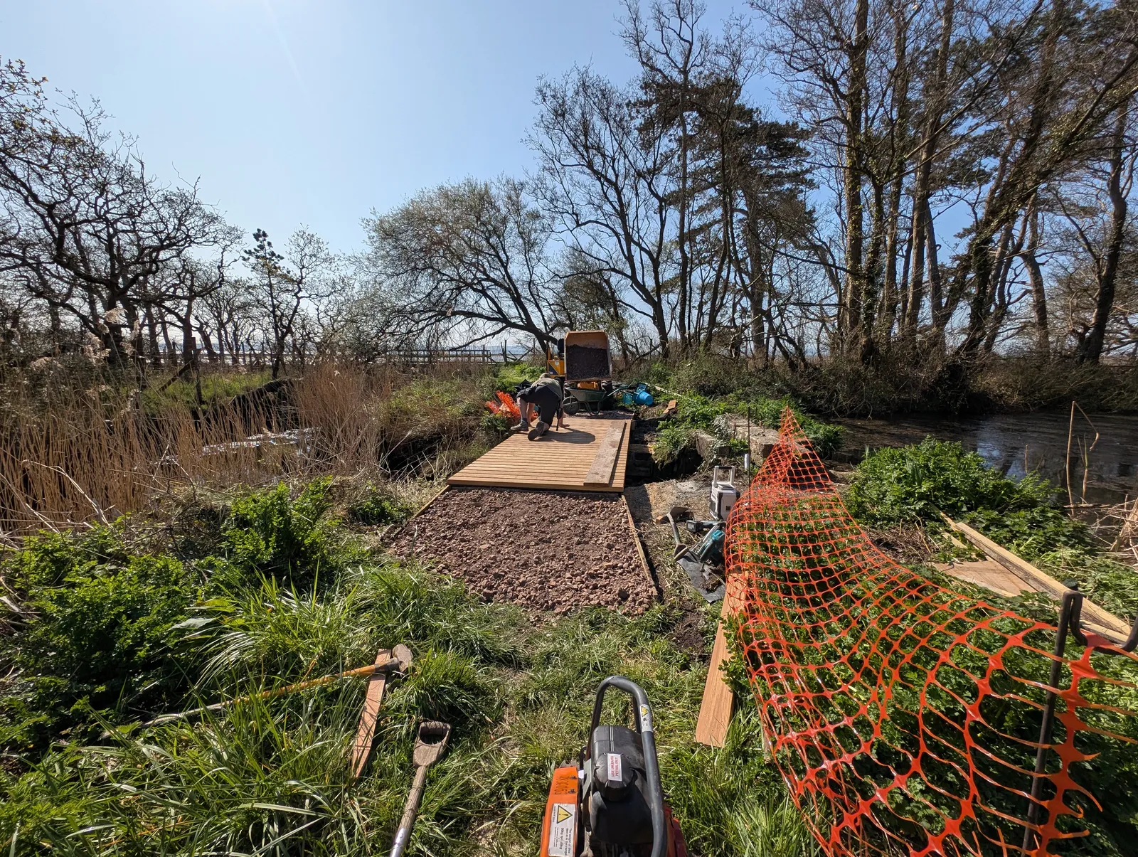 The Bridges at Pylewell Lakes, heritage bridge restoration — Japanese oak timber work, faithfully recreated