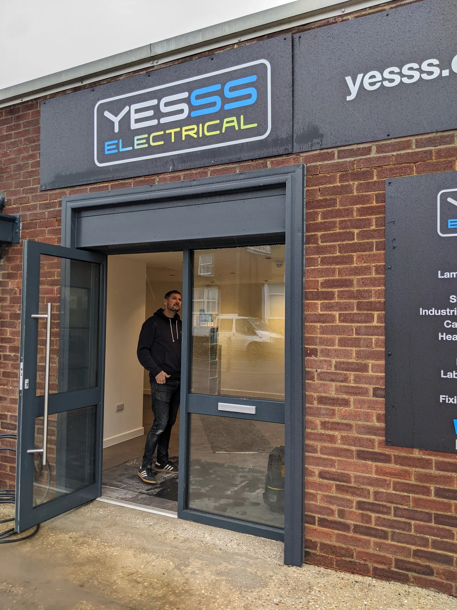 Gosport Street commercial units, Lymington — the units during refurbishment