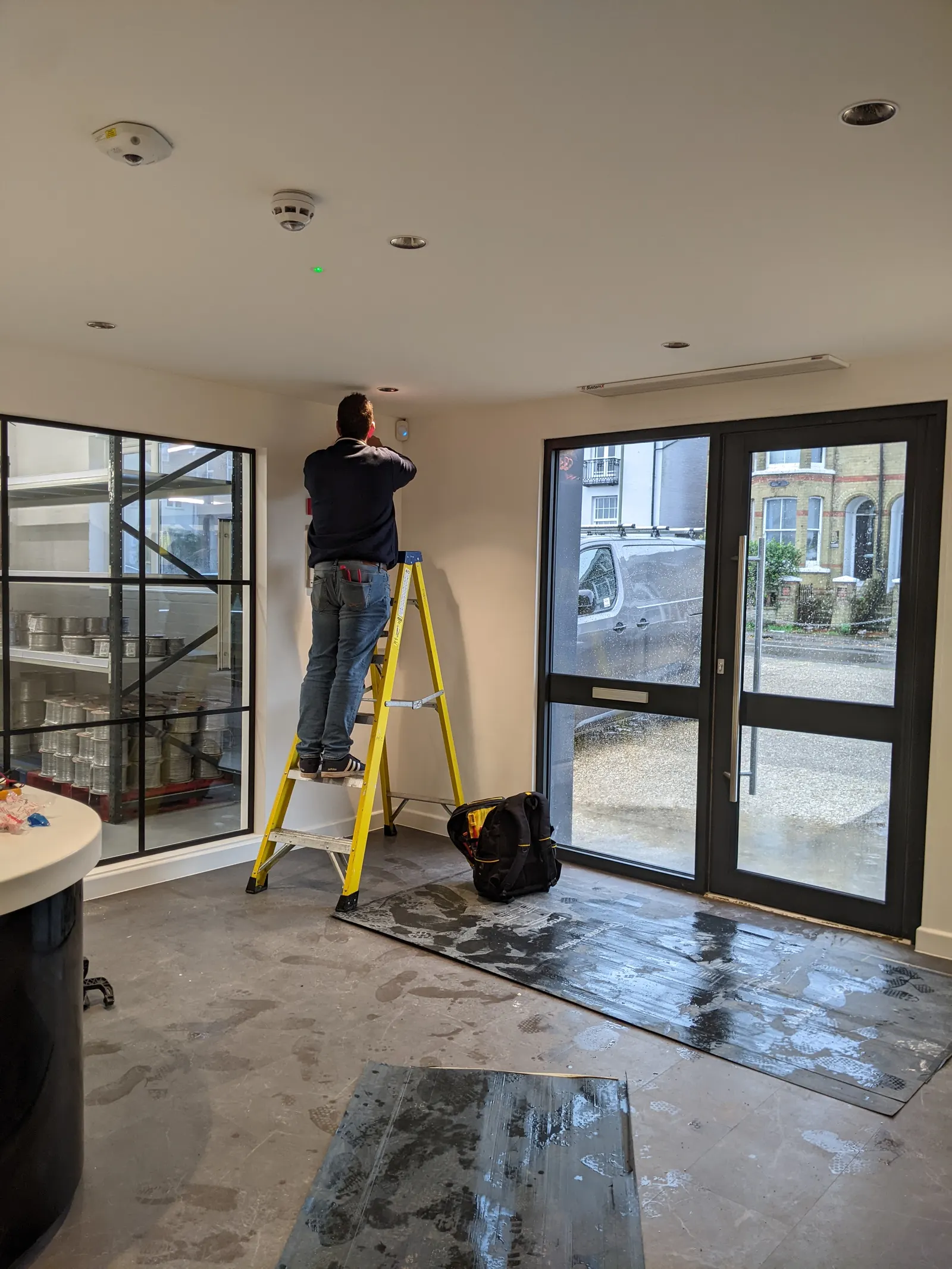 Gosport Street commercial units, Lymington — a unit interior, white-boxed and ready for tenanting