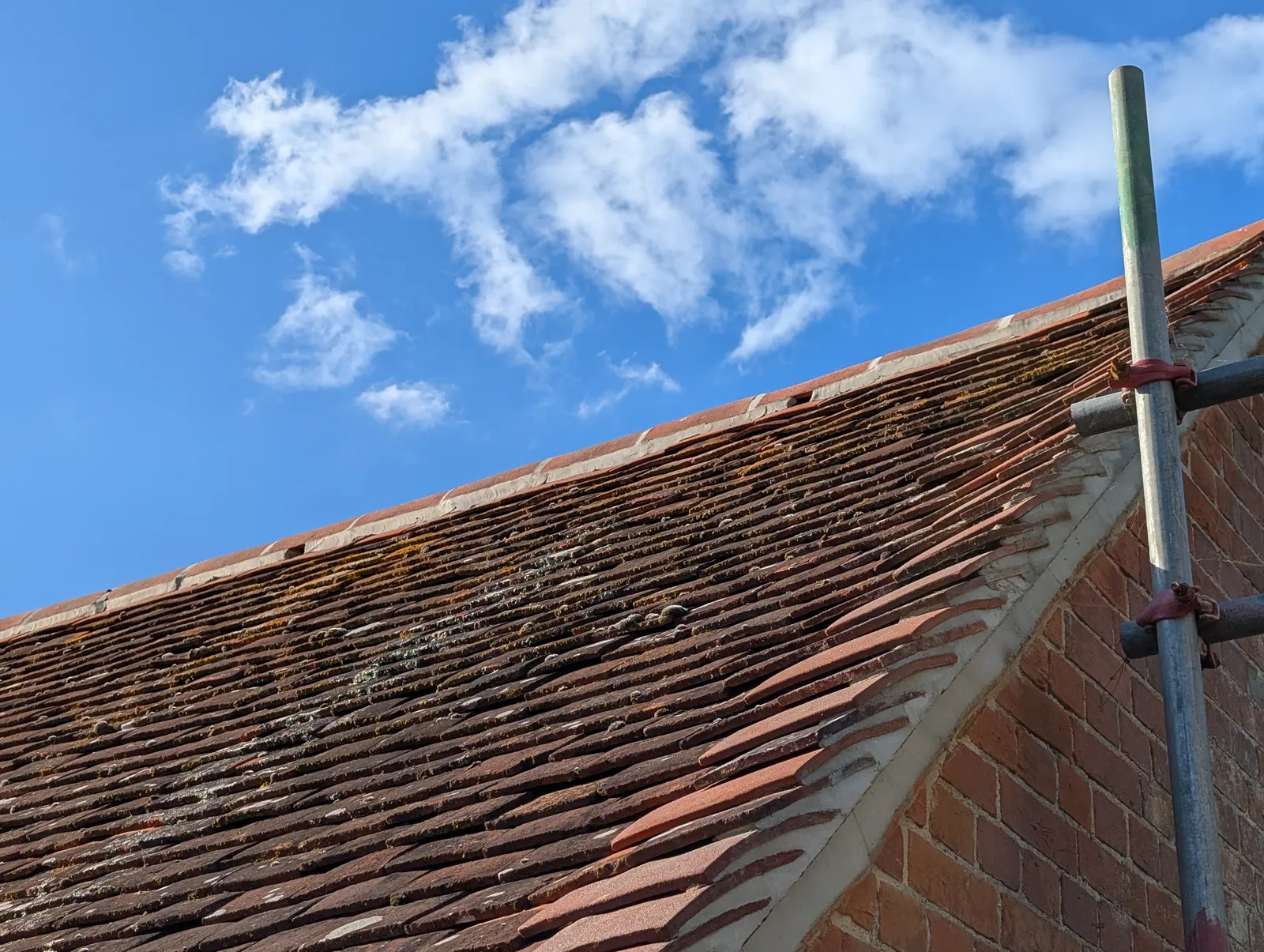 The Mill roof refurbishment and conversion — re-roofing in progress