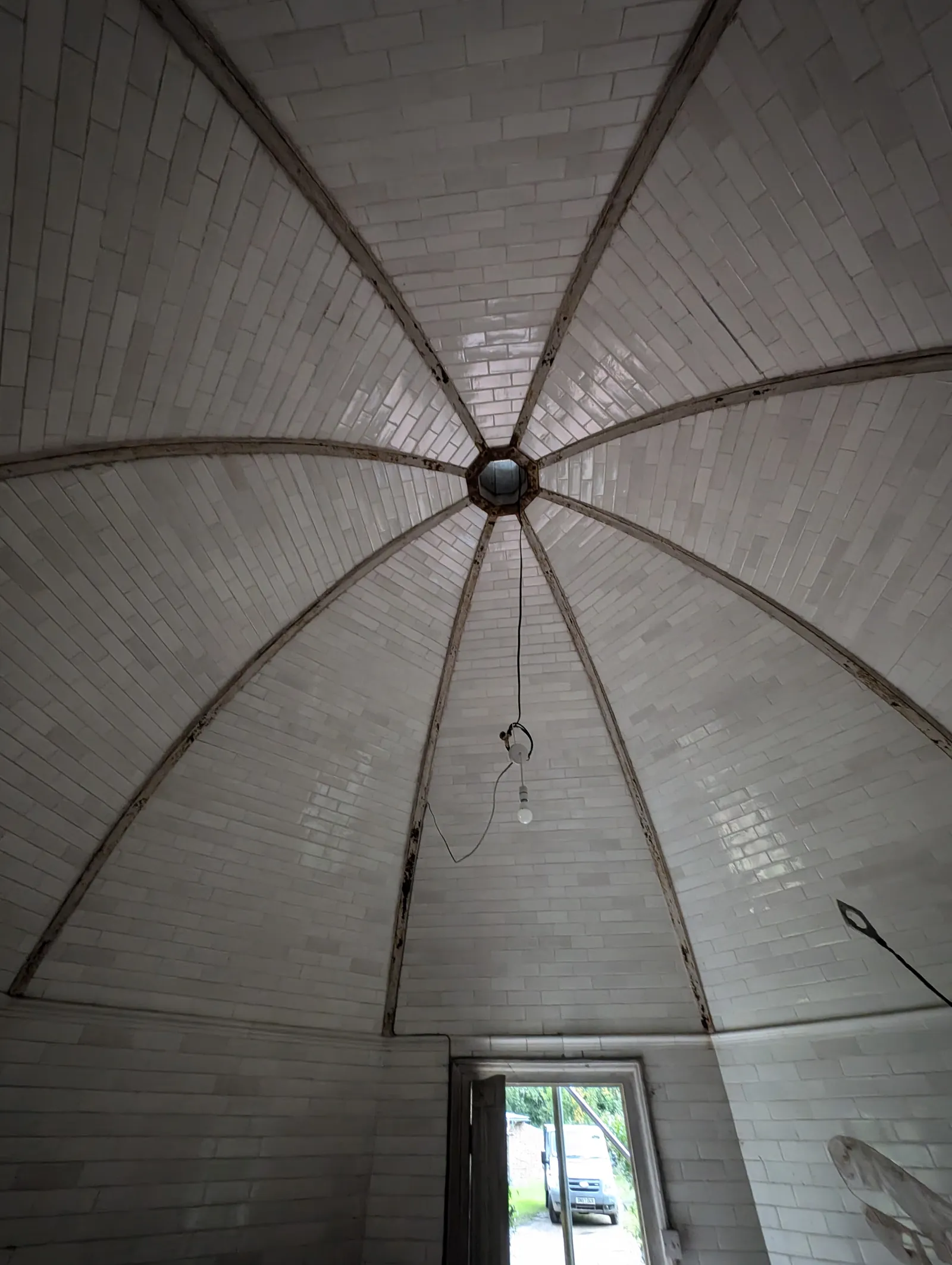 The Dairy at Pylewell Park, historic outbuilding refurbishment — a finished detail of the Dairy