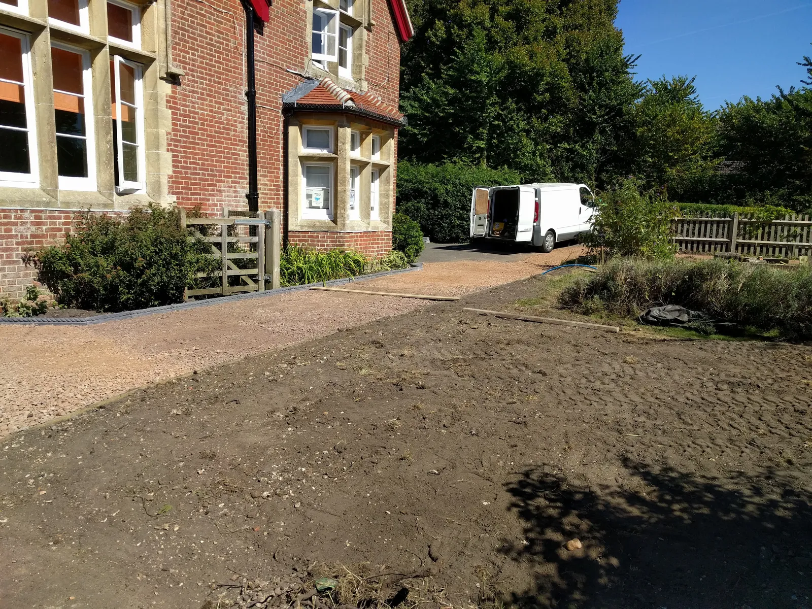 William Gilpin School, New Forest — the mud garden taking shape