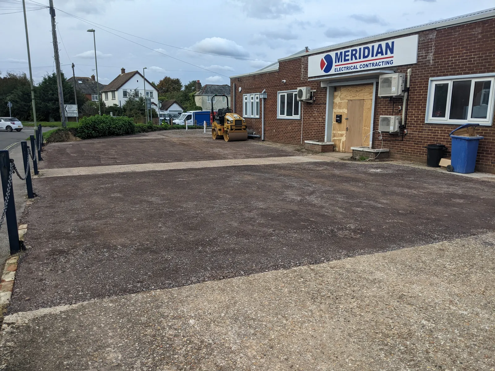Gosport Street commercial units, Lymington — the units during refurbishment