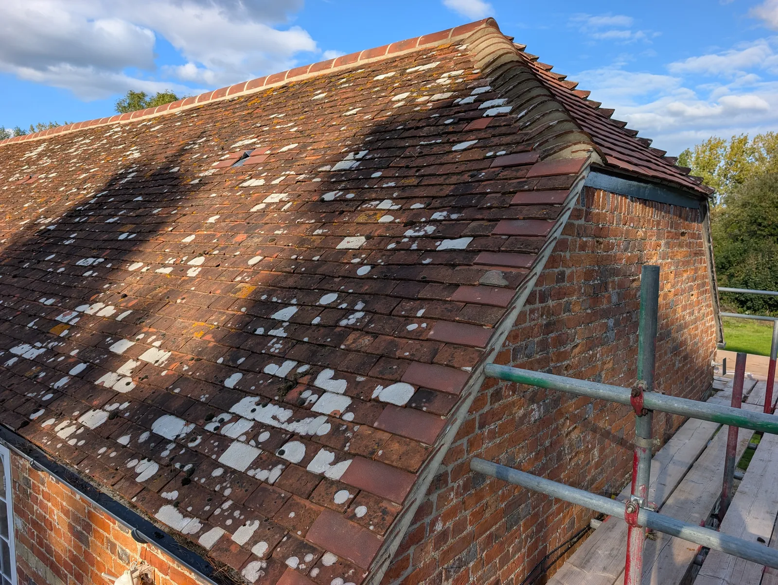 The Mill roof refurbishment and conversion — lead bat entrances formed within the roof line