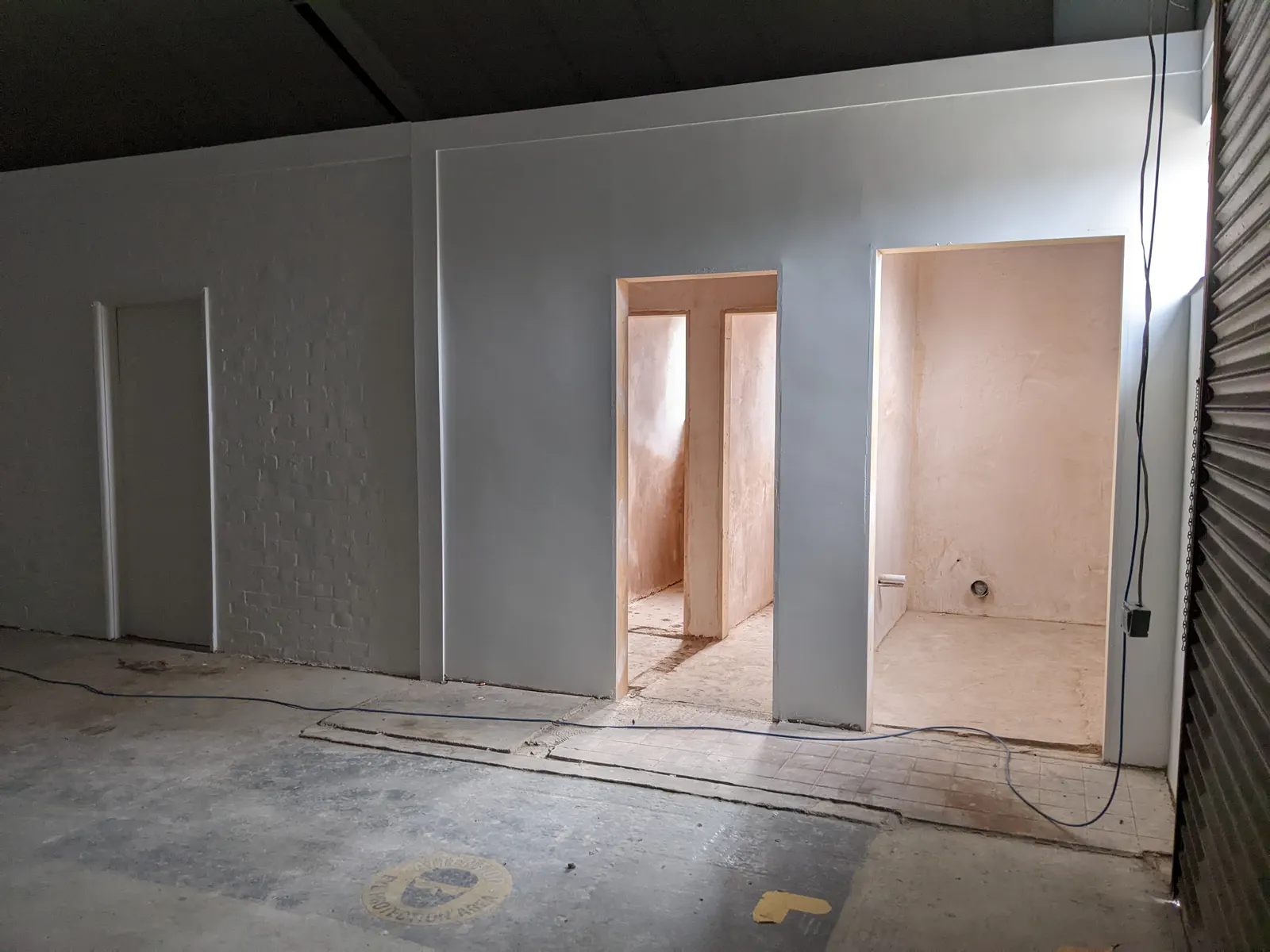Gosport Street commercial units, Lymington — a unit interior, white-boxed and ready for tenanting
