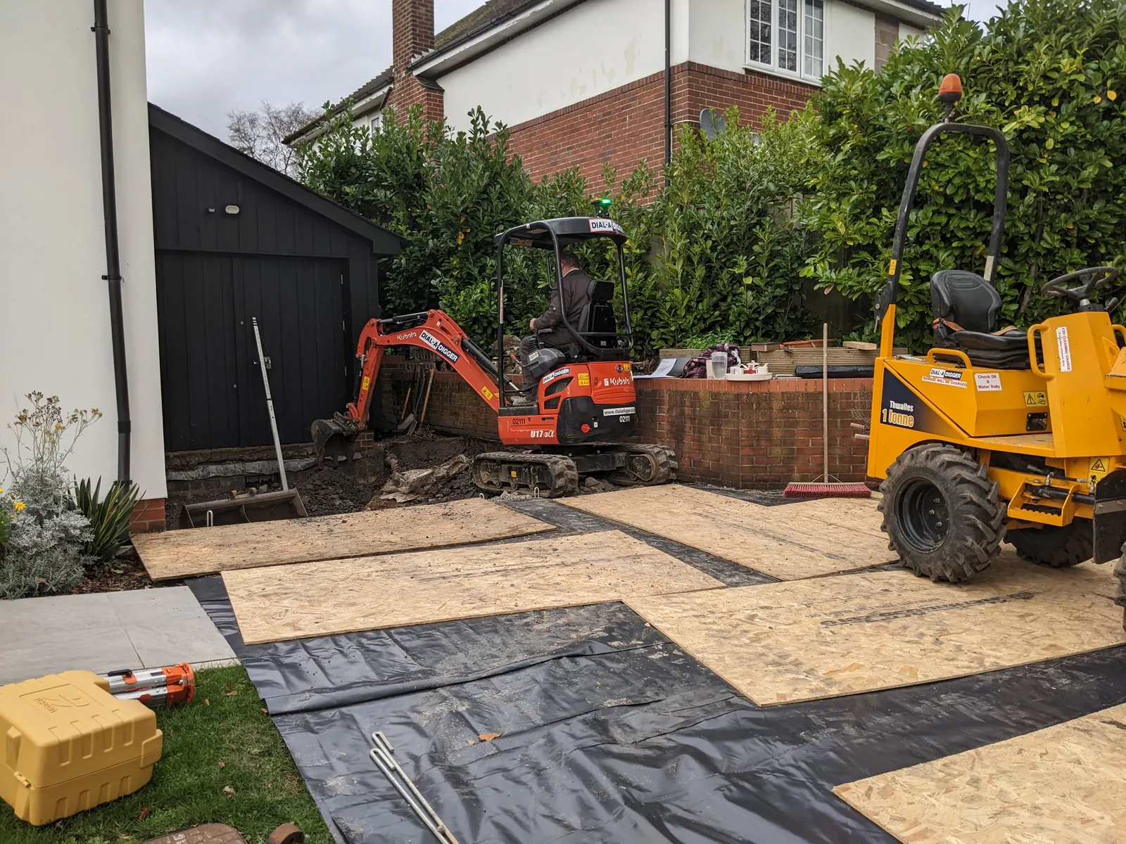 Groundworks for the Peppercorn extension in Sway