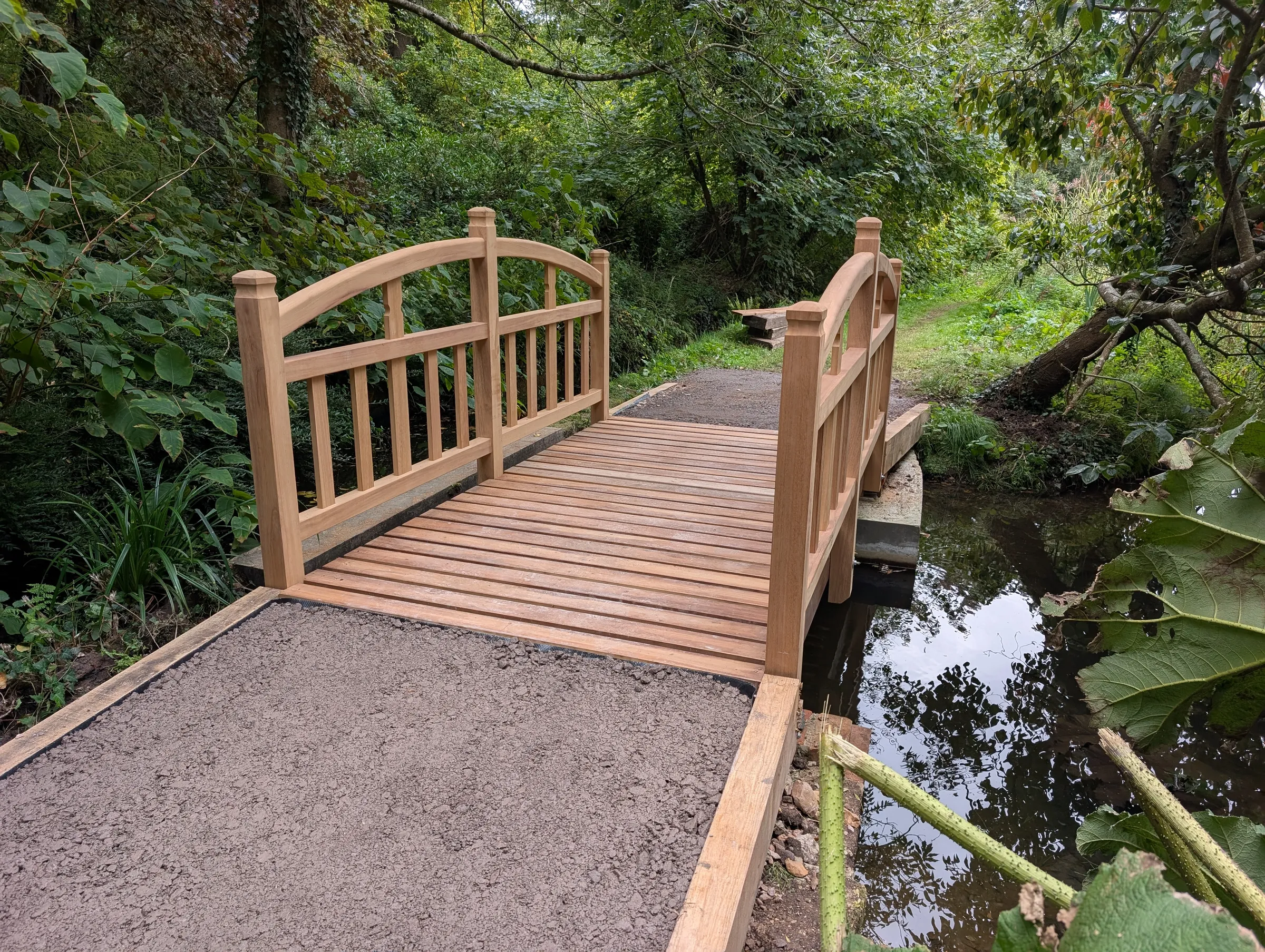 The Bridges at Pylewell Lakes, heritage bridge restoration — the bridges across the lakes at Pylewell