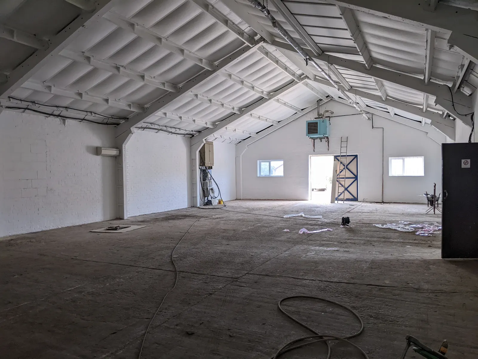 Gosport Street commercial units, Lymington — the units during refurbishment