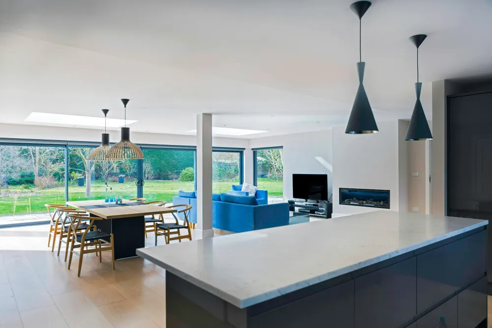 Henley House, a heavy refurbishment and extension in Henley-on-Thames, finished to a high specification