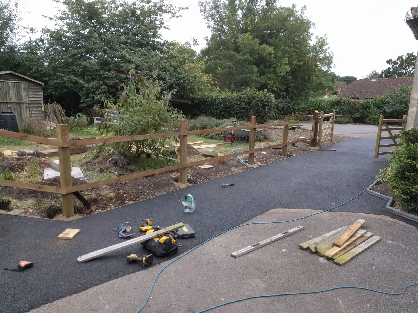 William Gilpin School, New Forest — the mud garden taking shape